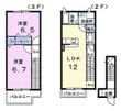 菊川市本所の間取図