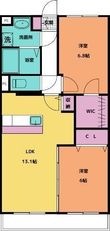 御前崎市池新田の間取図