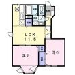 掛川市富部の間取図