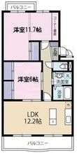 磐田市三ケ野台の間取図