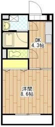 袋井市豊沢の間取図
