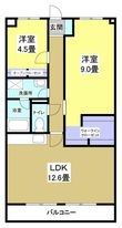 袋井市堀越2丁目の間取図