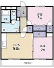 磐田市鳥之瀬の間取図