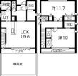 磐田市森下の間取図