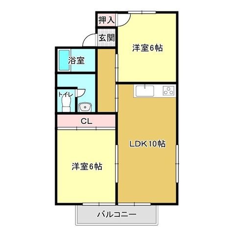 拡大写真:袋井市鷲巣 1階102の間取り