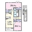 袋井市高尾の間取図