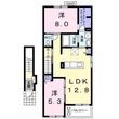 袋井市鷲巣の間取図