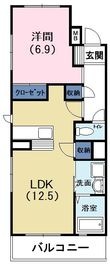 袋井市愛野南1丁目の間取図