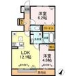 磐田市見付の間取図