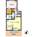 磐田市富丘の間取図