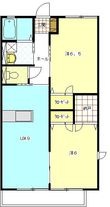 袋井市岡崎の間取図