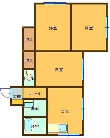 拡大写真:袋井市浅羽 2階201の間取り