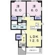 掛川市富部の間取図