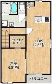 拡大写真:磐田市見付 2階202の間取り