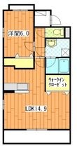 磐田市上大之郷の間取図