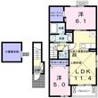 磐田市天龍の間取図