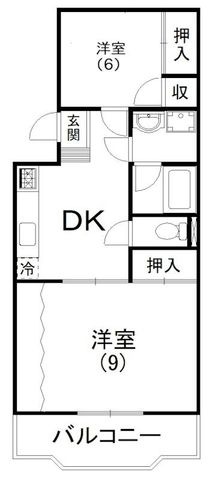 拡大写真:袋井市新池 2階205の間取り