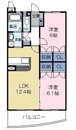 拡大写真:掛川市長谷2丁目 3階303の間取り