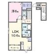 磐田市鎌田の間取図