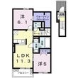御前崎市池新田の間取図