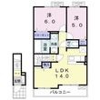 袋井市山科の間取図