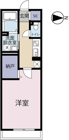 拡大写真:磐田市向笠西 2階203の間取り
