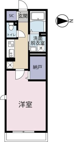 拡大写真:磐田市向笠西 2階202の間取り