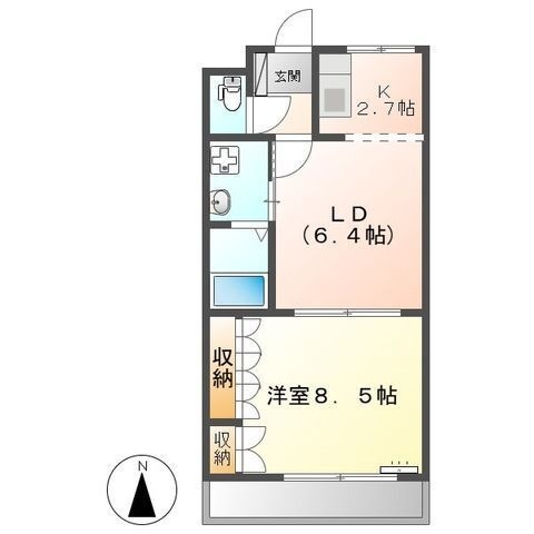 拡大写真:袋井市上山梨2丁目 1階102の間取り