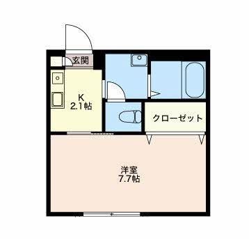 拡大写真:掛川市上西郷 1階102の間取り