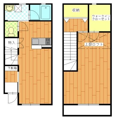 拡大写真:磐田市今之浦1丁目 1階Dの間取り