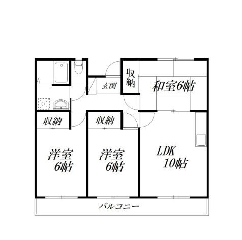 拡大写真:掛川市八坂 1階102の間取り