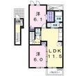 宇部市東芝中町の間取図