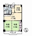 真締川ハイツの間取図