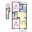 宇部市東芝中町の間取図