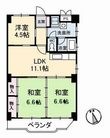 真締川ハイツの間取図