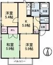 アンソレイエ21A棟の間取図