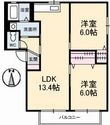 バリュージュ2000 A棟の間取図
