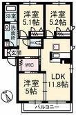 シャーメゾン東陽 B棟の間取図