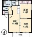 バリュージュローズ B棟の間取図