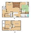 北条一戸建の間取図