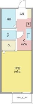 プレジール朝日(小牧店)の間取図