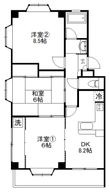 サンアイハイツの間取図