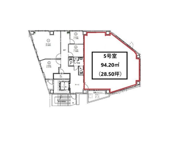 拡大写真:GROOVE玉出駅前BLDG.テナント 8Fの間取り