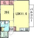 神戸市長田区西山町1丁目の間取図