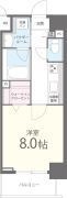 神戸市中央区楠町6丁目の間取図