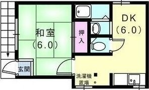 拡大写真：神戸市灘区鹿ノ下通３丁目 2階201の間取り