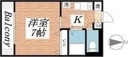 拡大写真:神戸市灘区岩屋北町1丁目 2階204の間取り