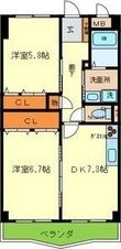 神戸市灘区大内通3丁目の間取図
