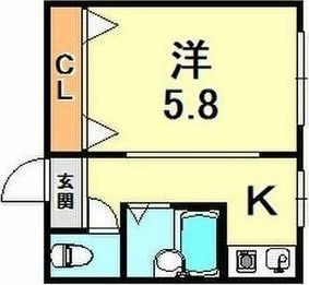 拡大写真:神戸市灘区篠原台 2階207の間取り