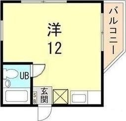 拡大写真:神戸市灘区篠原中町3丁目 3階206の間取り